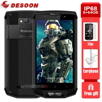 Blackview BV8000 Pro Smarthphone Waterproof IP68 6GB RAM 64GB ROM Mobile Phone FHD MTK6757V Android 7.0 16MP usb type c cable
Blackview BV8000 Pro Smarthphone Waterproof IP68 6GB RAM 64GB ROM Mobile Phone FHD MTK6757V Android 7.0 16MP usb type c cable