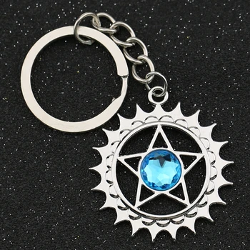 Black Butler Keychain Kuroshitsuji Sebastian Ciel Pentacle Pentagram Star Logo Keyring Key Chain Ring Anime Jewelry Wholesale
Black Butler Keychain Kuroshitsuji Sebastian Ciel Pentacle Pentagram Star Logo Keyring Key Chain Ring Anime Jewelry Wholesale