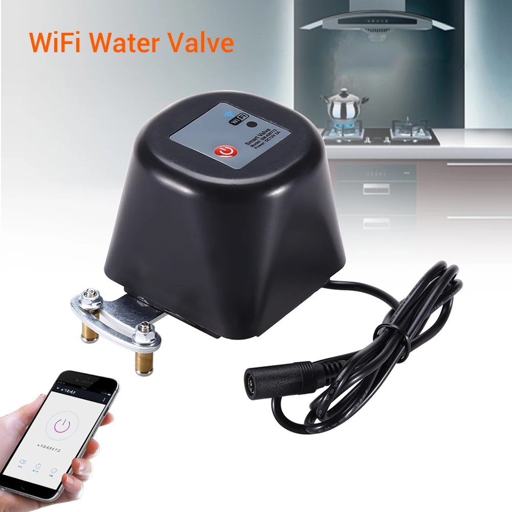 Smart WIFI Water Valve Smart Home Automation System Valve gas water control 12V 1A work with Alexa and Google home
Smart WIFI Water Valve Smart Home Automation System Valve gas water control 12V 1A work with Alexa and Google home
