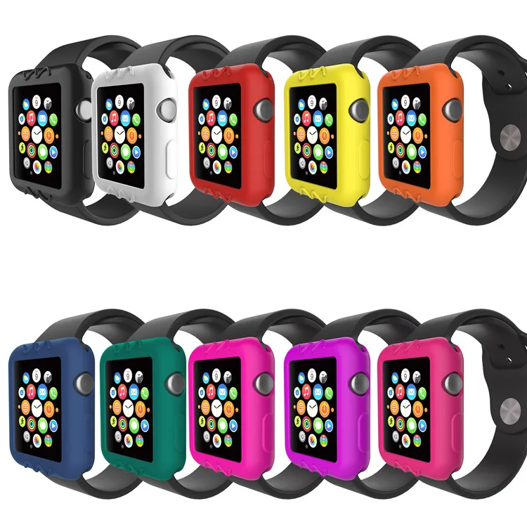 Colorful Soft Silicone Watch Case for Apple Watch Cover 42mm 38mm Series 1 2 3 Protective Silicone Case for iWatch Shell Band
Colorful Soft Silicone Watch Case for Apple Watch Cover 42mm 38mm Series 1 2 3 Protective Silicone Case for iWatch Shell Band