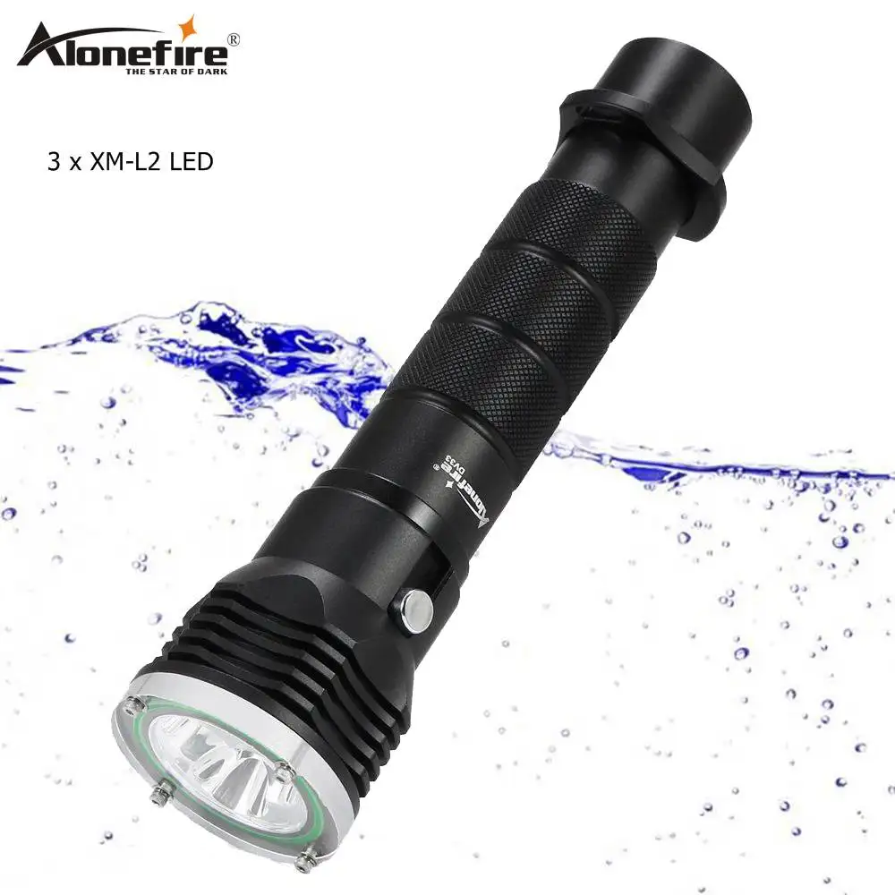 AloneFrie DV33 26650 фонарик для дайвинга XML L2 светодиодный подводный водонепроницаемый
