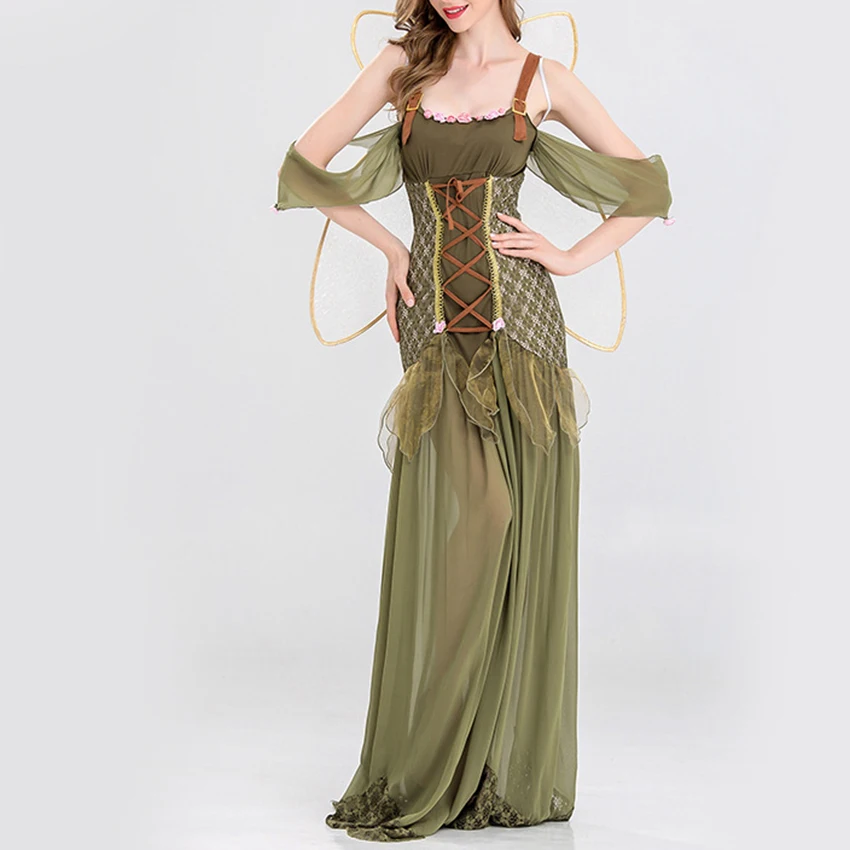 2019 New Halloween Green Flower Fairy Cospaly Elves Role Playing Clothing Activities Performing Clothing Forest Green Elves
2019 New Halloween Green Flower Fairy Cospaly Elves Role Playing Clothing Activities Performing Clothing Forest Green Elves