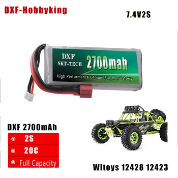2017 DXF New Arrived Rc Lipo Battery 2S 7.4V 2700mah 20C Max 50C for Wltoys 12428 12423 1:12 RC Car Spare parts
2017 DXF New Arrived Rc Lipo Battery 2S 7.4V 2700mah 20C Max 50C for Wltoys 12428 12423 1:12 RC Car Spare parts