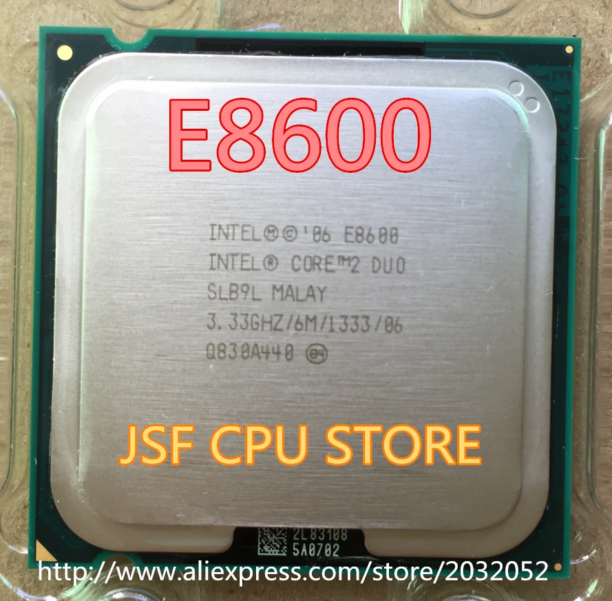 Intel CPU Core2 DUO E8600 CPU/ 3.33GHz/ LGA775 /775pin/6MB L2 Cache/ Dual-CORE/65W can work 100%
Intel CPU Core2 DUO E8600 CPU/ 3.33GHz/ LGA775 /775pin/6MB L2 Cache/ Dual-CORE/65W can work 100%