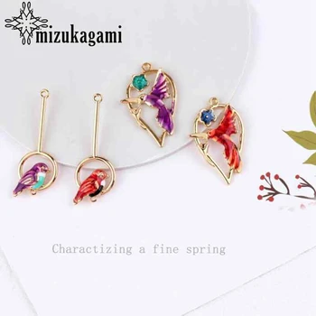 Zinc Alloy Enamel Charms Cartoon Animal Bird 10pcs/lot For DIY Fashion Drop Earrings Jewelry Making Accessories
Zinc Alloy Enamel Charms Cartoon Animal Bird 10pcs/lot For DIY Fashion Drop Earrings Jewelry Making Accessories