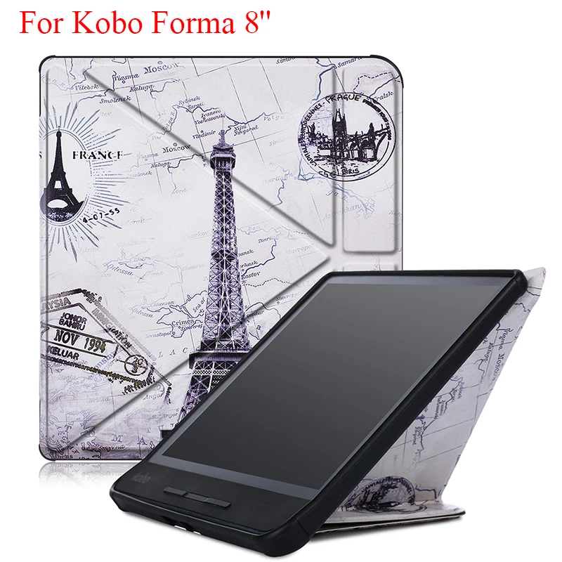 Магнитный чехол-подставка для KOBO Forma 8 дюймов многоугольный ТПУ чехол-накладка Kobo