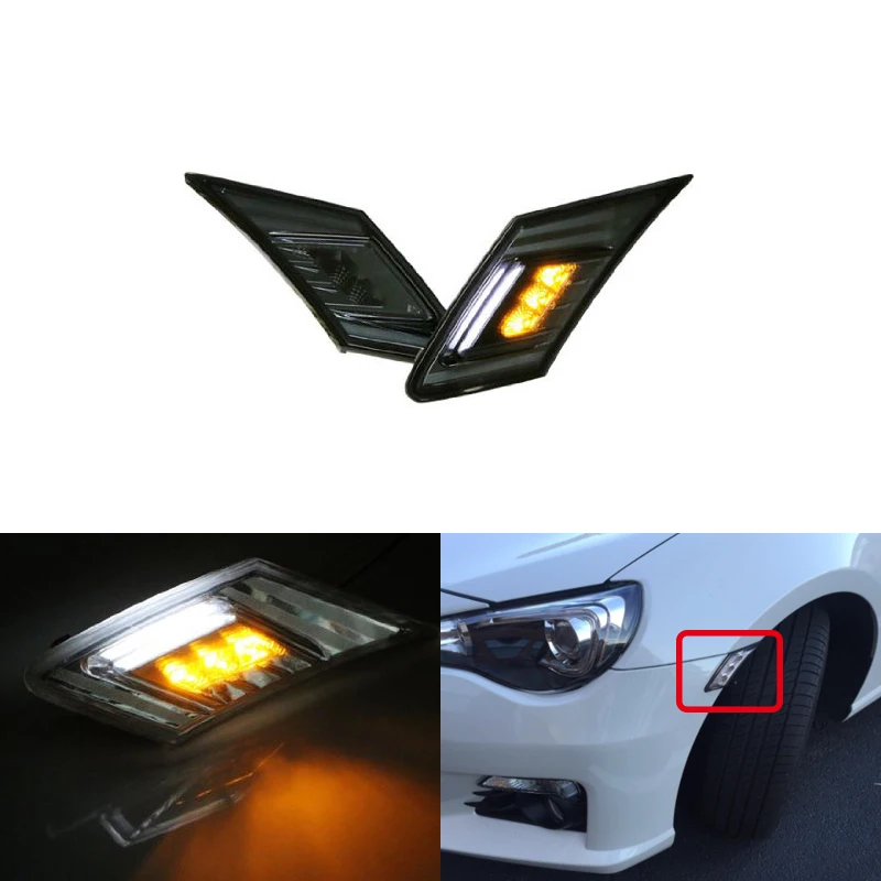 White/Amber Led Running Light W/Turn Signal Blinkers Lights For Toyota 86 17-Up For Scion FR-S 13-16 For Subaru BRZ Car-styling
White/Amber Led Running Light W/Turn Signal Blinkers Lights For Toyota 86 17-Up For Scion FR-S 13-16 For Subaru BRZ Car-styling