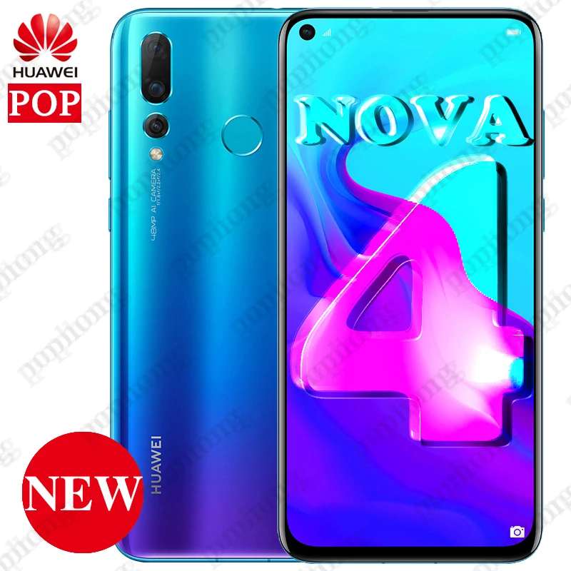 Original HUAWEI NOVA 4 LTE Cell Phone 6.4 inch 6GB 128GB Kirin 970 Octa Core Android 9.0 Fingerprint 4*Cameras
Original HUAWEI NOVA 4 LTE Cell Phone 6.4 inch 6GB 128GB Kirin 970 Octa Core Android 9.0 Fingerprint 4*Cameras