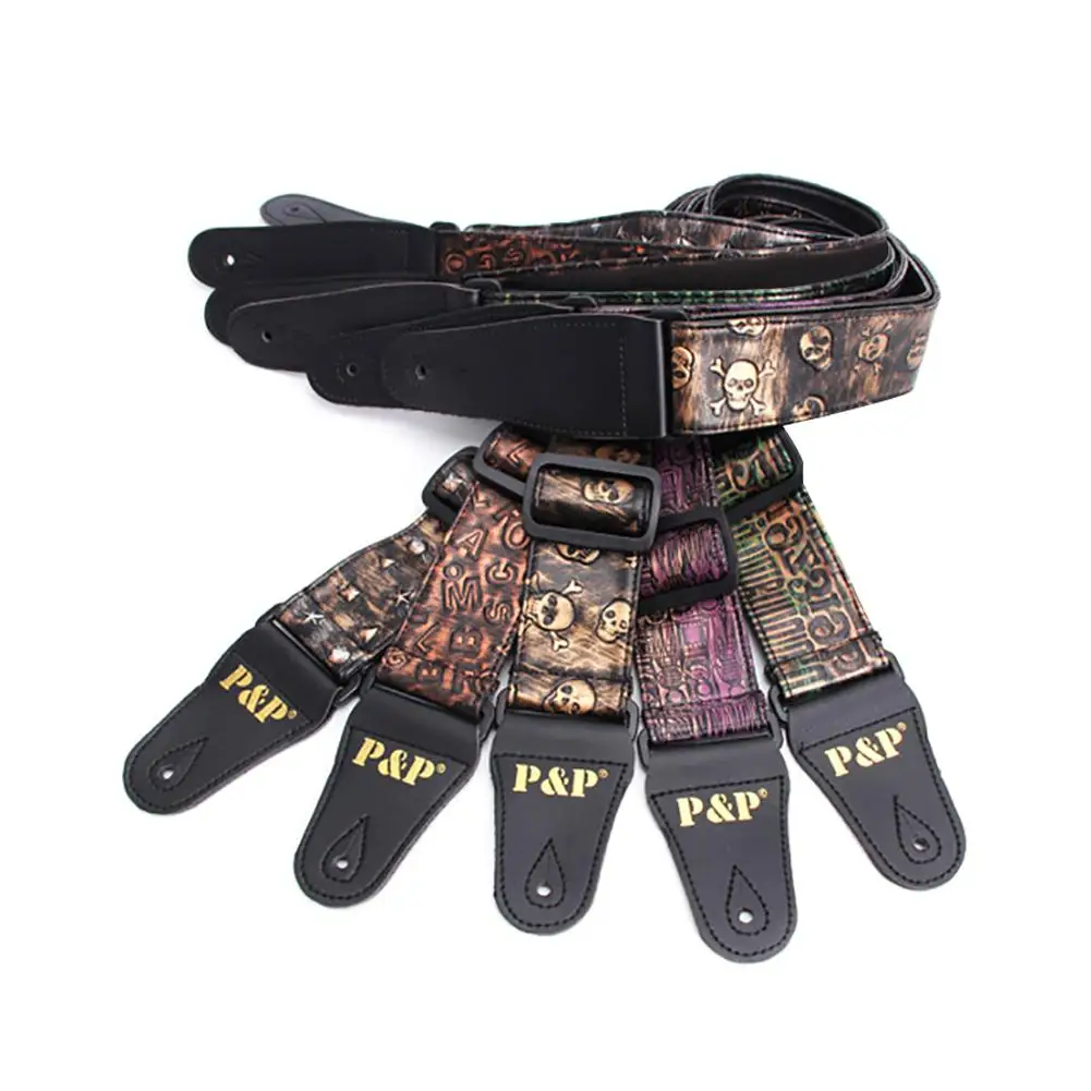 P&P Retro Metal Rock Style Electric Guitar Strap Adjustable PU Leather Guitar Bass Strap Belt
P&P Retro Metal Rock Style Electric Guitar Strap Adjustable PU Leather Guitar Bass Strap Belt