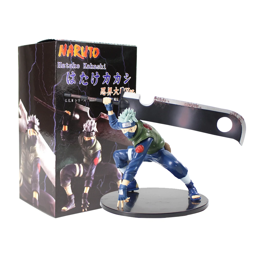 14cm Naruto Shippuuden Hatake Kakashi Shinobi World War with Sword Ver. PVC Action Figure Collectible Model Toy Figurine
14cm Naruto Shippuuden Hatake Kakashi Shinobi World War with Sword Ver. PVC Action Figure Collectible Model Toy Figurine