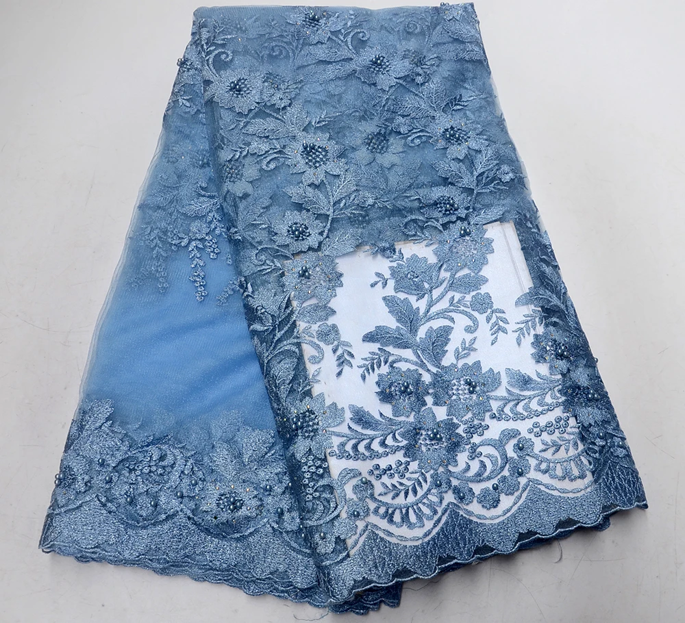 2019 Hot Sale Light blue Embroidered African Lace Fabric High Quality with beads French Net Guipure Lace Fabrics
2019 Hot Sale Light blue Embroidered African Lace Fabric High Quality with beads French Net Guipure Lace Fabrics