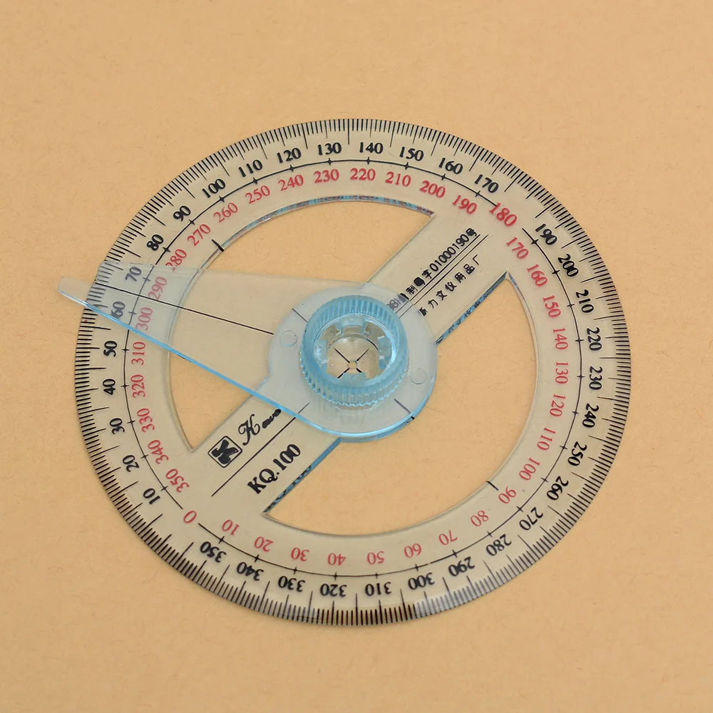 Hot Sale All Circular 10cm Plastic 360 Degree Pointer Protractor Ruler Angle Finder Swing Arm For School Office Supplies
Hot Sale All Circular 10cm Plastic 360 Degree Pointer Protractor Ruler Angle Finder Swing Arm For School Office Supplies