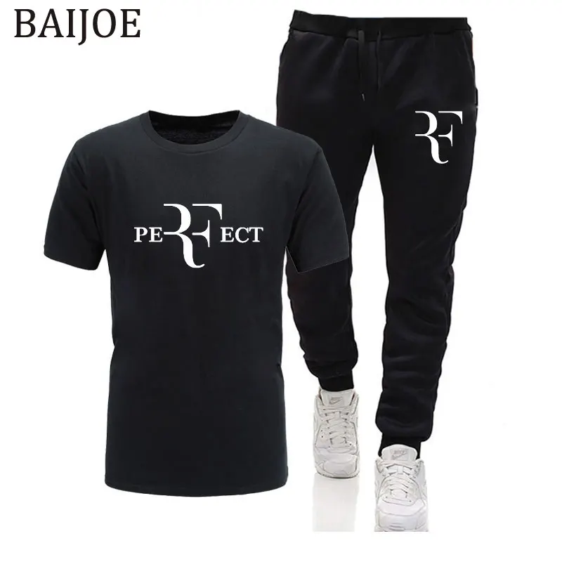 New summer High quality Roger Federer RF Print men T shirt and Jogger pant 2piece casual short sleeve o-neck cotton t-shirt men
New summer High quality Roger Federer RF Print men T shirt and Jogger pant 2piece casual short sleeve o-neck cotton t-shirt men