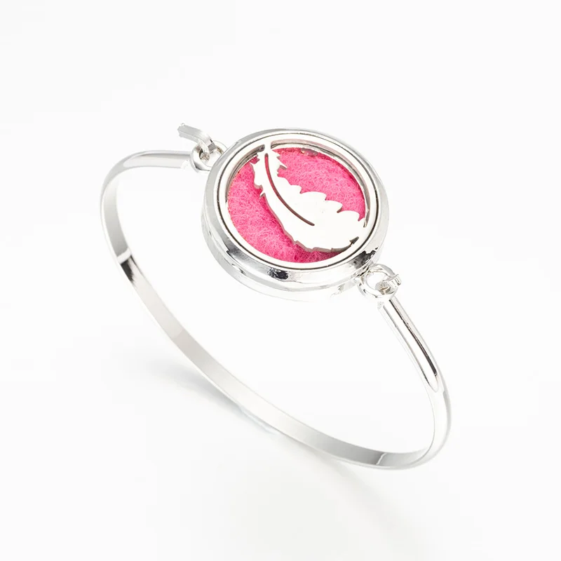 Perfume Essential Oil Diffuser Locket feather Bracelet Stainless Steel Magnetic Bangle Send 2pcs Oil Pads as Gift T9
Perfume Essential Oil Diffuser Locket feather Bracelet Stainless Steel Magnetic Bangle Send 2pcs Oil Pads as Gift T9