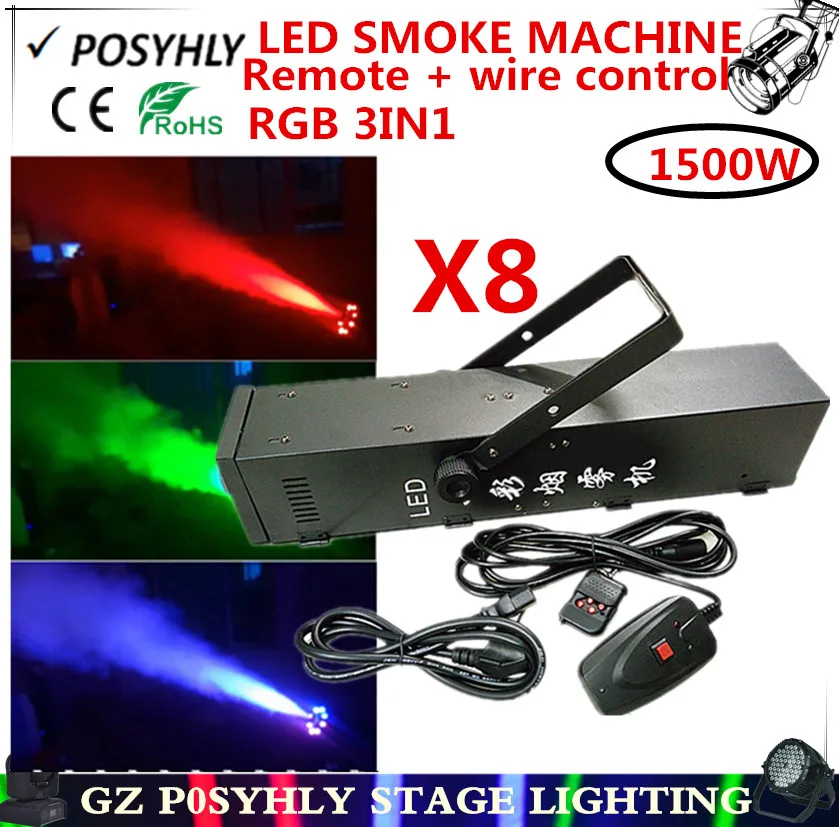 8pcs / full colour LED 1500W smoke machine RGB 3in1 1500W fog machine / Gas column machine of professional DJ equipment
8pcs / full colour LED 1500W smoke machine RGB 3in1 1500W fog machine / Gas column machine of professional DJ equipment
