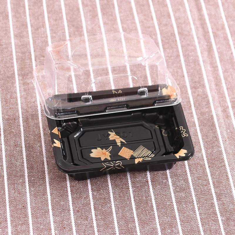 Double piece floral print sushi packaging box with lid, floral print sushi takeaway box with lid, salmon tuna sashimi
Double piece floral print sushi packaging box with lid, floral print sushi takeaway box with lid, salmon tuna sashimi