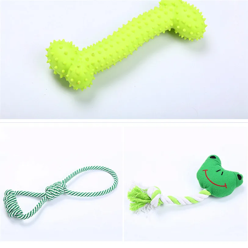10PCS Pet Toys Set Cotton Rope Ball Feeder Dog Toys For Small Large Dogs Cats Puppy Chew Toys Dog Supplies Wholesale 40SP21 (2)