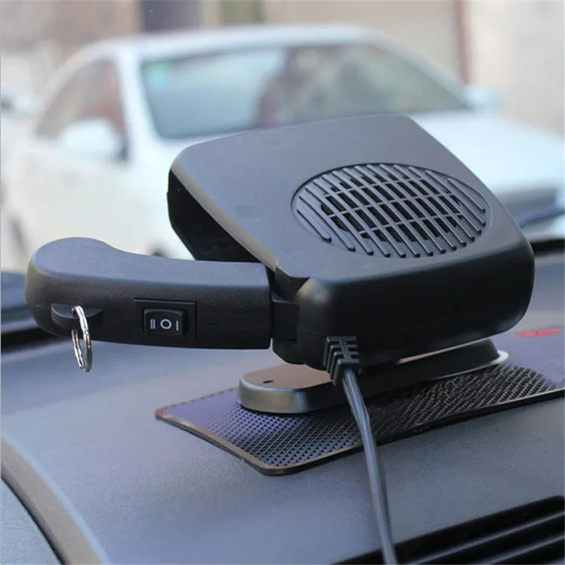 Фото 12V Портативный Керамический нагреватель охлаждающий вентилятор для автомобиля