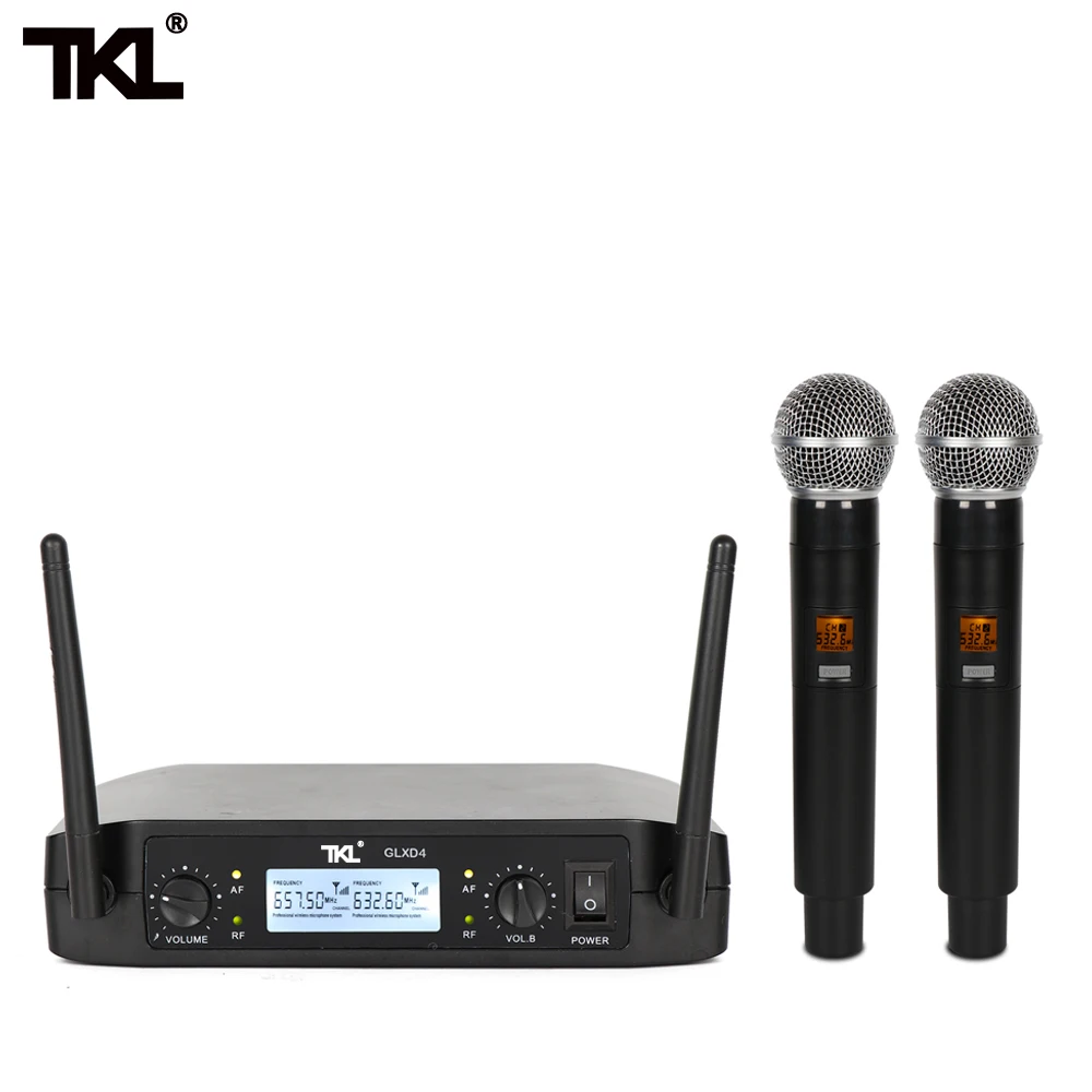 GLXD4 Fixed frequency ireless microphone one tow two home karaoke special UHF professional stage microphone
GLXD4 Fixed frequency ireless microphone one tow two home karaoke special UHF professional stage microphone
