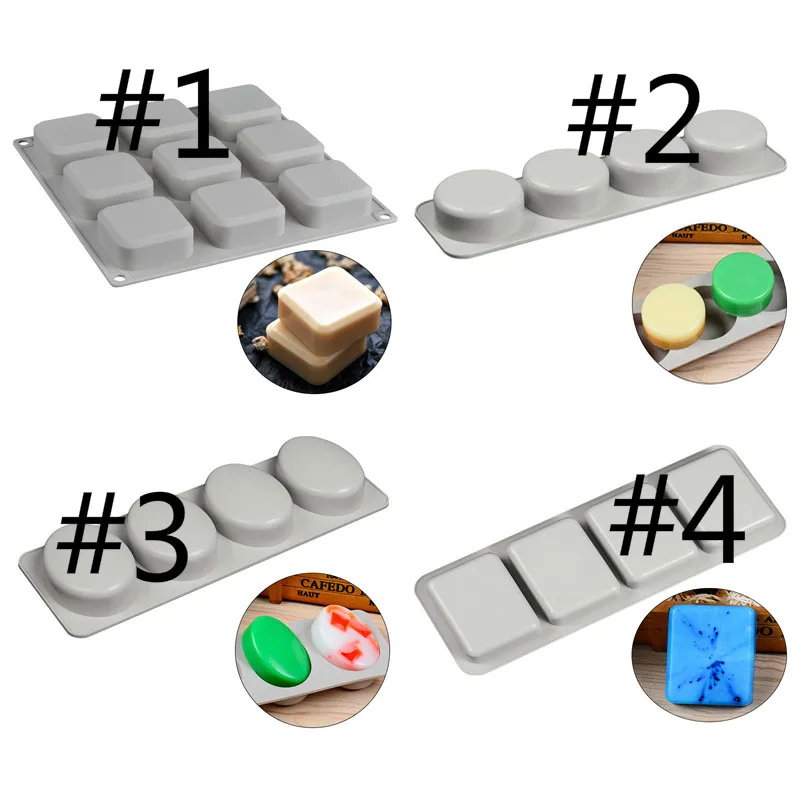 DIY soap Silicone Mould Round Oval Soap Making Molds Rectangle Square Cake Chocolate Blocks Mold
DIY soap Silicone Mould Round Oval Soap Making Molds Rectangle Square Cake Chocolate Blocks Mold
