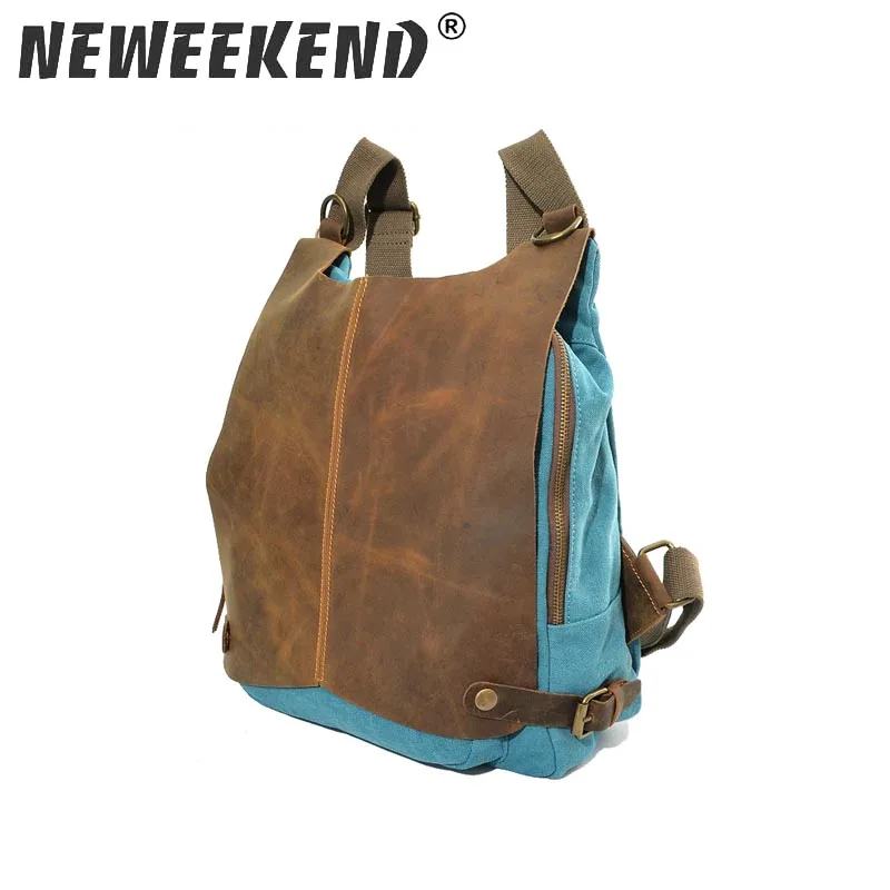 Canvas Leather Cover Backpack Casual Design School Shoulder Bag For Man Woman Girl Boy MS1061
Canvas Leather Cover Backpack Casual Design School Shoulder Bag For Man Woman Girl Boy MS1061