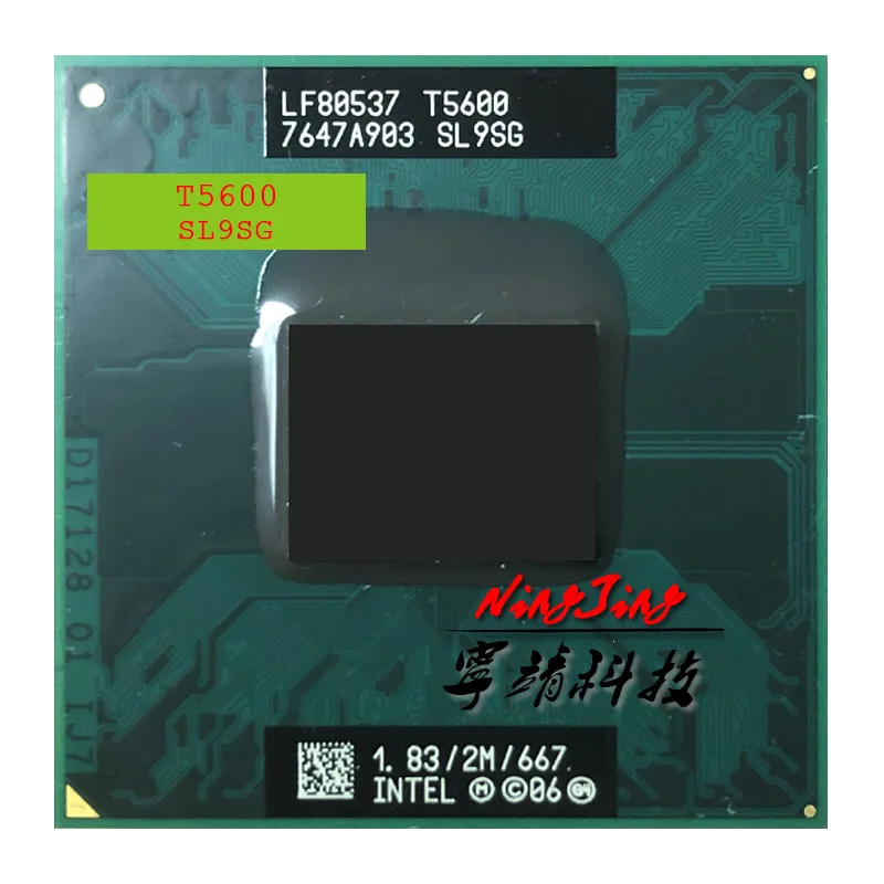 Intel Core 2 Duo Mobile T5600 SL9U3 SL9SG 1.8 GHz Dual-Core Dual-Thread CPU Processor 2M 34W Socket M / mPGA478MT
Intel Core 2 Duo Mobile T5600 SL9U3 SL9SG 1.8 GHz Dual-Core Dual-Thread CPU Processor 2M 34W Socket M / mPGA478MT