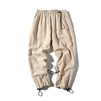 New Fashion Men's Casual Loose Tactical Pants Solid Color Classic Cotton And Linen Clothing Counter High Quality Sweatpants Men
New Fashion Men's Casual Loose Tactical Pants Solid Color Classic Cotton And Linen Clothing Counter High Quality Sweatpants Men