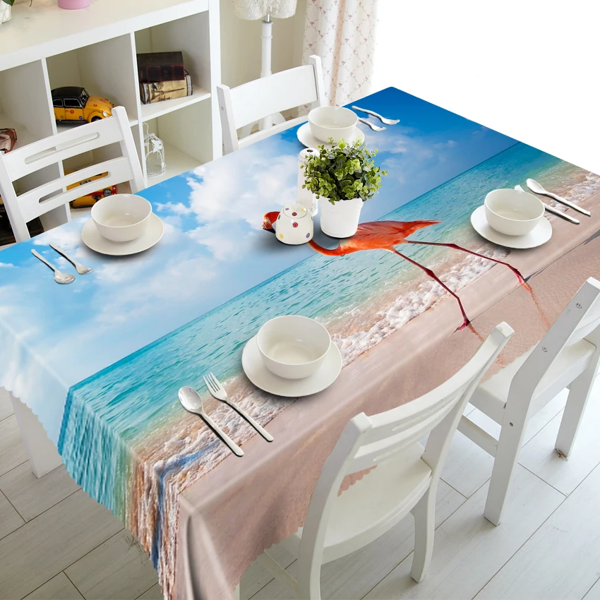 3D Tablecloth Merry Christmas Sea Beach Blue Sky Pattern Waterproof Cloth Thicken Rectangular and Round Wedding Table Cloth
3D Tablecloth Merry Christmas Sea Beach Blue Sky Pattern Waterproof Cloth Thicken Rectangular and Round Wedding Table Cloth