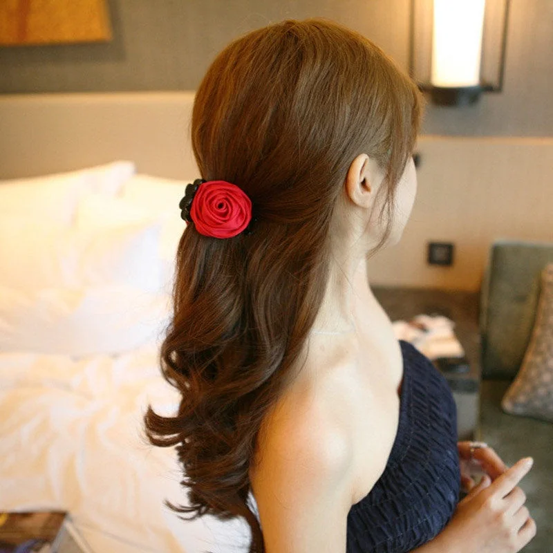 1 pc Korean Women Elegant Chiffon Rose Flower Bow Jaw Clip Barrette Hairclips Hairgrips Hairpins Headwear Hair Claw Gift
1 pc Korean Women Elegant Chiffon Rose Flower Bow Jaw Clip Barrette Hairclips Hairgrips Hairpins Headwear Hair Claw Gift