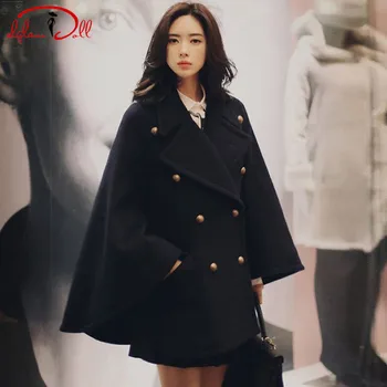 2020 Winter Black Cap Coat Thick Wool Blend Cloth Women Double Breasted Long Loose Casual Outer
2020 Winter Black Cap Coat Thick Wool Blend Cloth Women Double Breasted Long Loose Casual Outer
