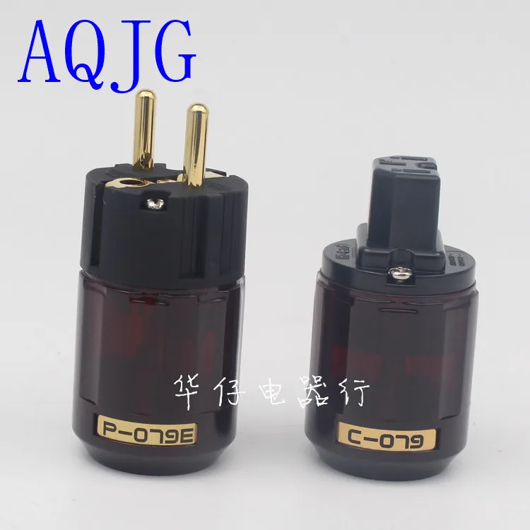 pair P-079E/C-079 24k Gold-Plated SCHUKO Power Plug EU version power plug
pair P-079E/C-079 24k Gold-Plated SCHUKO Power Plug EU version power plug