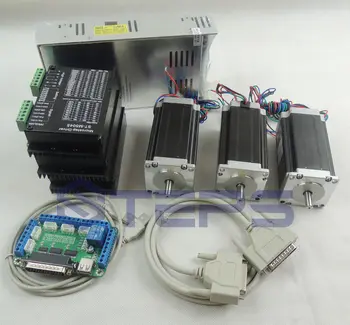 CNC Router 3 axis kit, 24-50VDC ST-M5045 4.5A driver replace 2M542 +5 axis breakout board + Nema23 425 Oz-in motor + 350W power
CNC Router 3 axis kit, 24-50VDC ST-M5045 4.5A driver replace 2M542 +5 axis breakout board + Nema23 425 Oz-in motor + 350W power