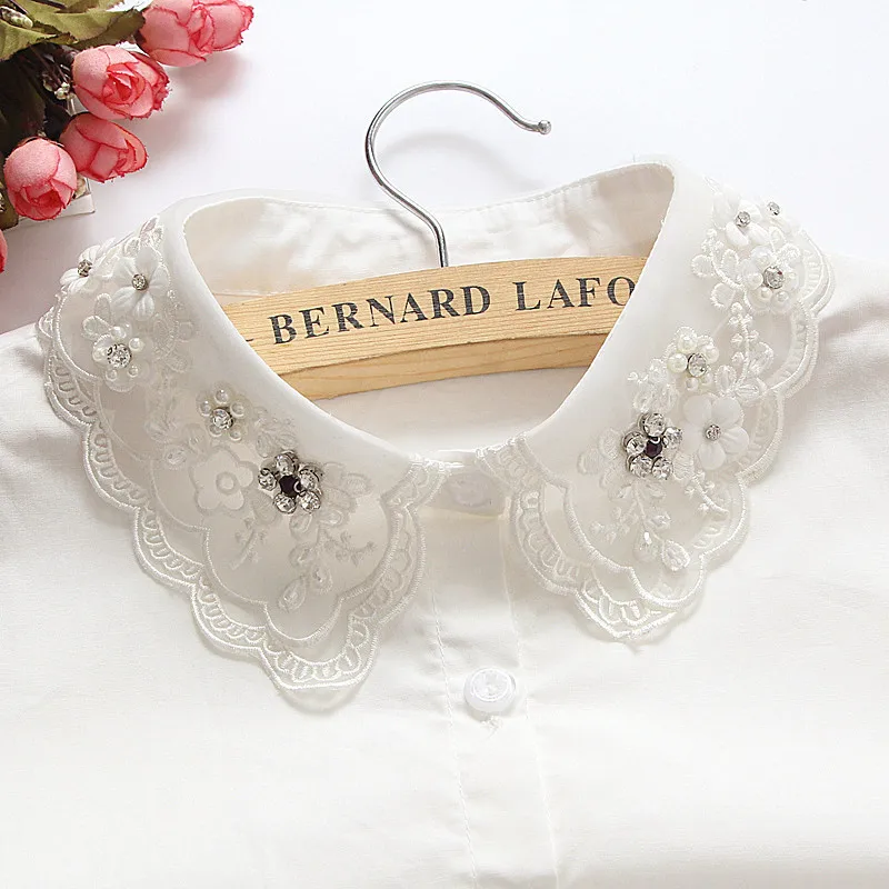 Korean Fashion Blouse Collar Women Detachable Collars Black Lace Shirt Detachable Shirt Sweater Fake Collar New
Korean Fashion Blouse Collar Women Detachable Collars Black Lace Shirt Detachable Shirt Sweater Fake Collar New