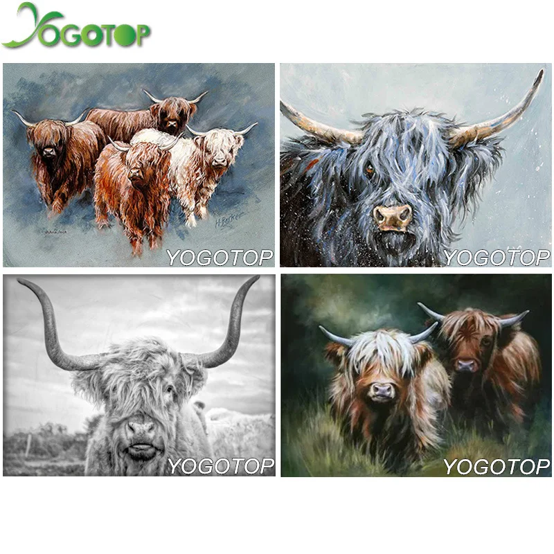 YOGOTOP 5D DIY Diamond Painting "Highland cow" Square/Round Embroidery Full display Cross Stitch Rhinestone Wall Decor YY185
YOGOTOP 5D DIY Diamond Painting "Highland cow" Square/Round Embroidery Full display Cross Stitch Rhinestone Wall Decor YY185