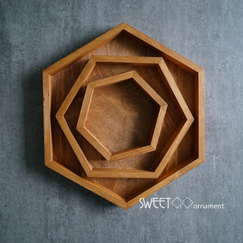 Hexagon wood tray handmade vintage tray burly-wood cupcake pallet cake table decoration dessert makeup jewelry holder
Hexagon wood tray handmade vintage tray burly-wood cupcake pallet cake table decoration dessert makeup jewelry holder