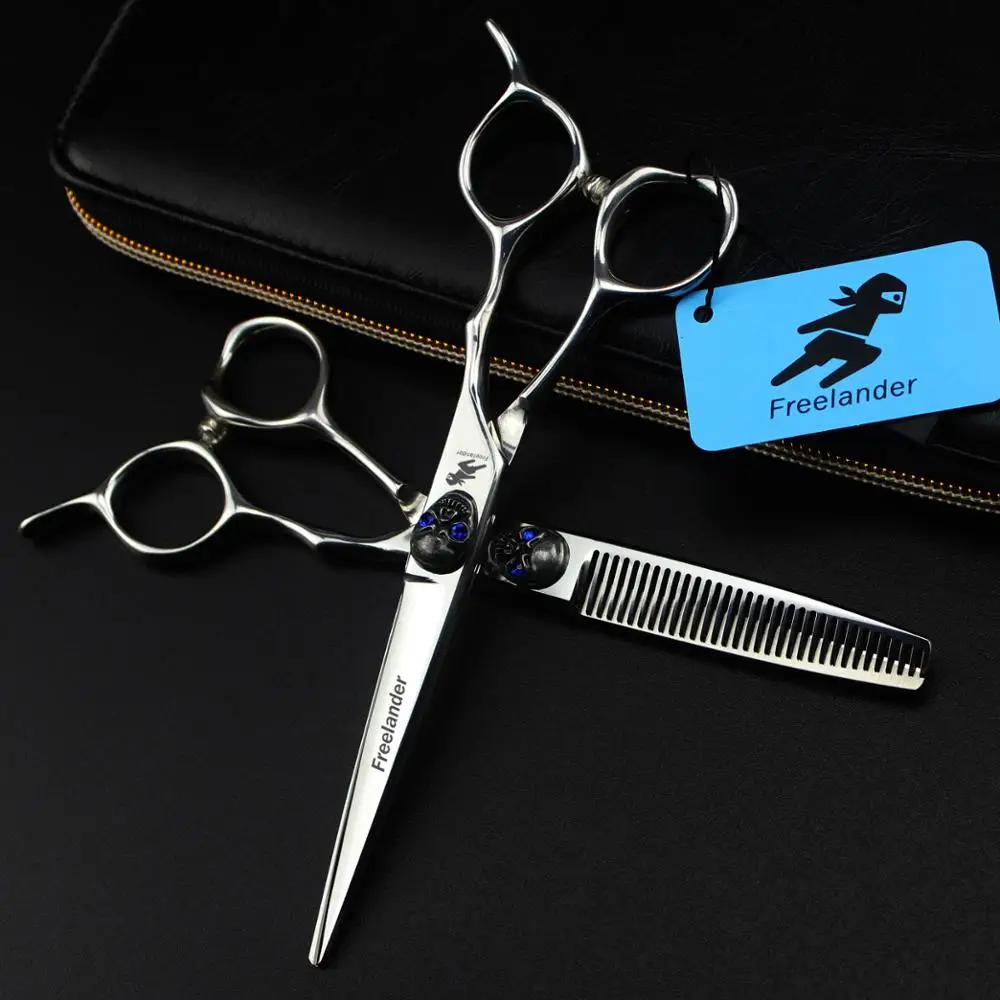 6 inch Cutting Thinning Styling Tool Hair Scissors Stainless Steel Salon Hairdressing Shears blue Eye Skull gem
6 inch Cutting Thinning Styling Tool Hair Scissors Stainless Steel Salon Hairdressing Shears blue Eye Skull gem