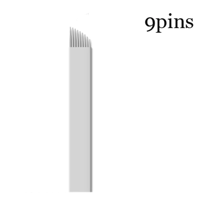50 Pcs 9 Pin Blades for Microblading Eyebrow Embroidery Feathering Semi Perm Brow Permanent Makeup
50 Pcs 9 Pin Blades for Microblading Eyebrow Embroidery Feathering Semi Perm Brow Permanent Makeup