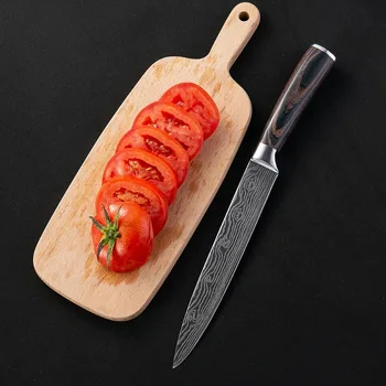 Kitchen Knife 7 inch Professional Chef Knives Japan Damascus Pattern Stainless Steel Fish&Meat Carving Slicing Knife
Kitchen Knife 7 inch Professional Chef Knives Japan Damascus Pattern Stainless Steel Fish&Meat Carving Slicing Knife