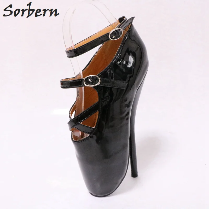 

Sorbern Black Heels Ballet Shoes Unisex Size 36-46 High Heel Pump Ladies Prom Heels Women Shoes Size 45 Exotic Dancer Shoes