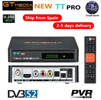 

GT MEDIA TT Pro DVB-T2 / DVB Cable HD Decoder Receptor de TV Terrestre con Antena WiFi,H.264/H.265 HEVC/MPEG2/MPEG4 ccamYoutube
