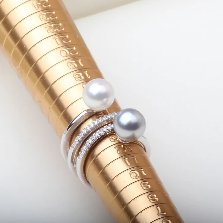 TWO PEARLS Ring Mountings Set Findings Adjustable Ring Jewelry Parts Fittings Hot European Accessories Silver Jewellery
TWO PEARLS Ring Mountings Set Findings Adjustable Ring Jewelry Parts Fittings Hot European Accessories Silver Jewellery