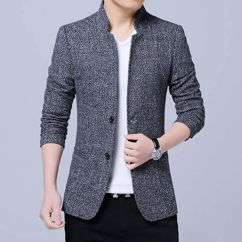 Mens Korean Casual Jackets Stand Collar Solid Two Button Slim Fit Blazer Coats Big Size
Mens Korean Casual Jackets Stand Collar Solid Two Button Slim Fit Blazer Coats Big Size