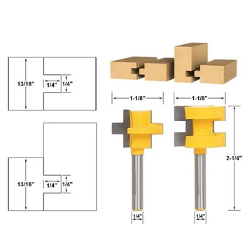 2PCS 1/4 Wood Milling Cutter Power Tool 3 Tooth T-type Guillotine Wood Cutting Board Square Tooth Cutter 1/2*1/2*12.7
2PCS 1/4 Wood Milling Cutter Power Tool 3 Tooth T-type Guillotine Wood Cutting Board Square Tooth Cutter 1/2*1/2*12.7