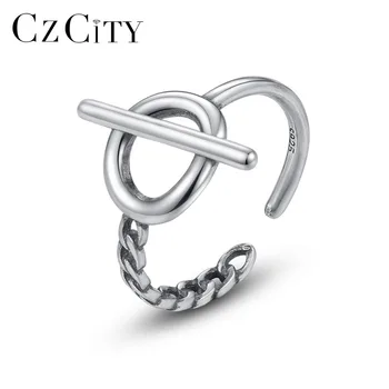 CZCITY 100% 925 Silver Sterling Personality Geometric Open Rings Unique Design Vintage Punk Style men women Rings Silver Jewelry
CZCITY 100% 925 Silver Sterling Personality Geometric Open Rings Unique Design Vintage Punk Style men women Rings Silver Jewelry