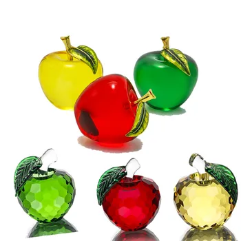 H&D 55mm Glossy Crystal Apple Paperweight Glass Paperweight Gifts Art For Crystal Crafts Home Wedding Decoration
H&D 55mm Glossy Crystal Apple Paperweight Glass Paperweight Gifts Art For Crystal Crafts Home Wedding Decoration