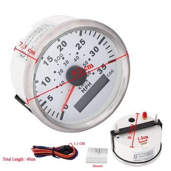 60KMH 1PCS GPS Speedometer Digital Waterproof 35MPH Speed meter fit Motorcycle Boat Car with Red Backlight Stainless Bezel
60KMH 1PCS GPS Speedometer Digital Waterproof 35MPH Speed meter fit Motorcycle Boat Car with Red Backlight Stainless Bezel