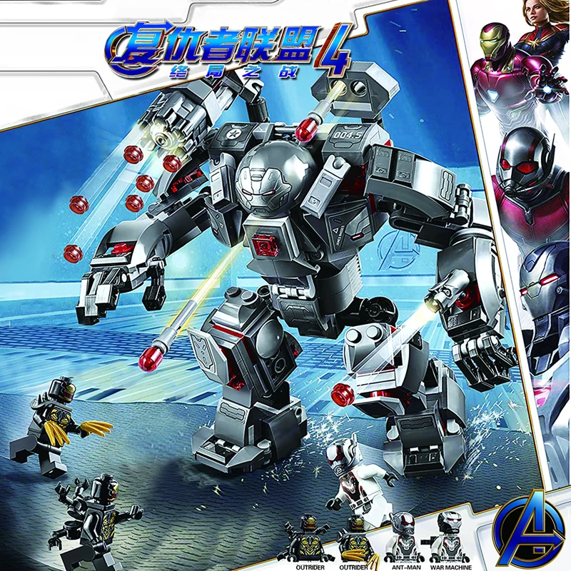 War Machine Compatible with legoings Marvel Avengers Endgame Super Heroes Model Building Blocks Boy Birthday Gifts Children Toys
War Machine Compatible with legoings Marvel Avengers Endgame Super Heroes Model Building Blocks Boy Birthday Gifts Children Toys