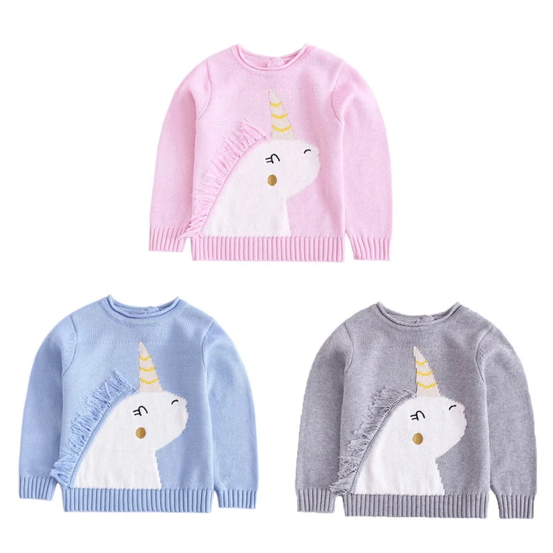 2018 Spring Autumn Baby Sweaters Fashion Unicorn Pullover Knit Children's Sweater Clothes Boys Girls Cartoon Unicorn Clothes
2018 Spring Autumn Baby Sweaters Fashion Unicorn Pullover Knit Children's Sweater Clothes Boys Girls Cartoon Unicorn Clothes