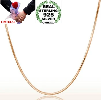 OMHXZJ Wholesale Fashion Woman 18 inch 1.5mm Platinum 925 Sterling Silver Rose gold Round Snake Bone Short Chains Necklaces NK11
OMHXZJ Wholesale Fashion Woman 18 inch 1.5mm Platinum 925 Sterling Silver Rose gold Round Snake Bone Short Chains Necklaces NK11