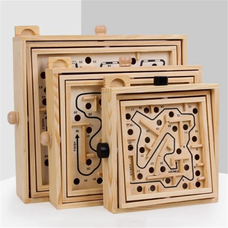 Montessori 3D Maze Ball Games Knob Wooden Labyrinth Toys Children Educational Toy Handcrafted Puzzles Rolling Beads Kid Boy Gift
Montessori 3D Maze Ball Games Knob Wooden Labyrinth Toys Children Educational Toy Handcrafted Puzzles Rolling Beads Kid Boy Gift